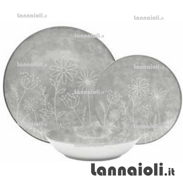 SERVIZIO PIATTI PZ 18-19 PORCELLANA fade